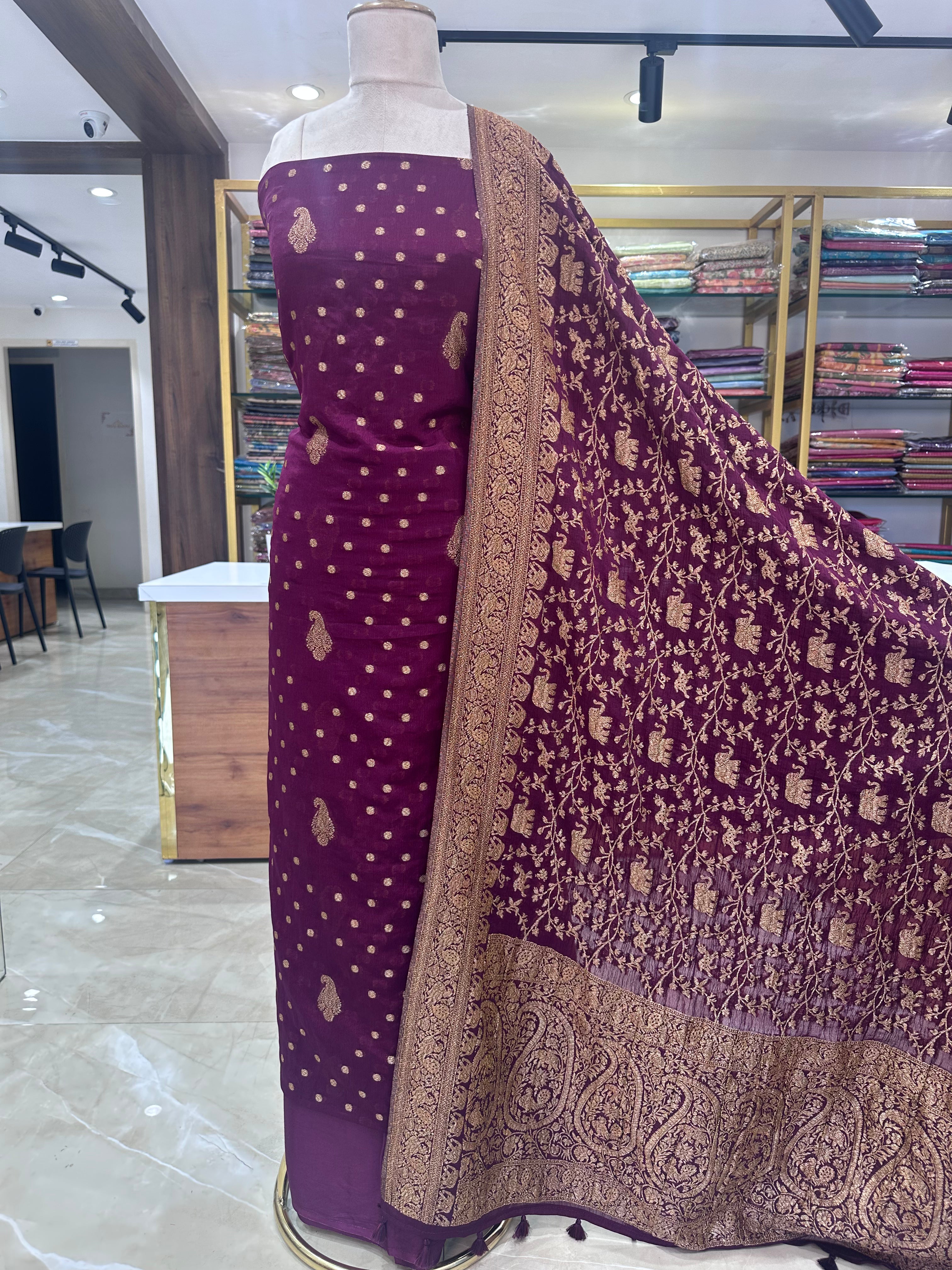 Banarasi Georgette Dress Materials