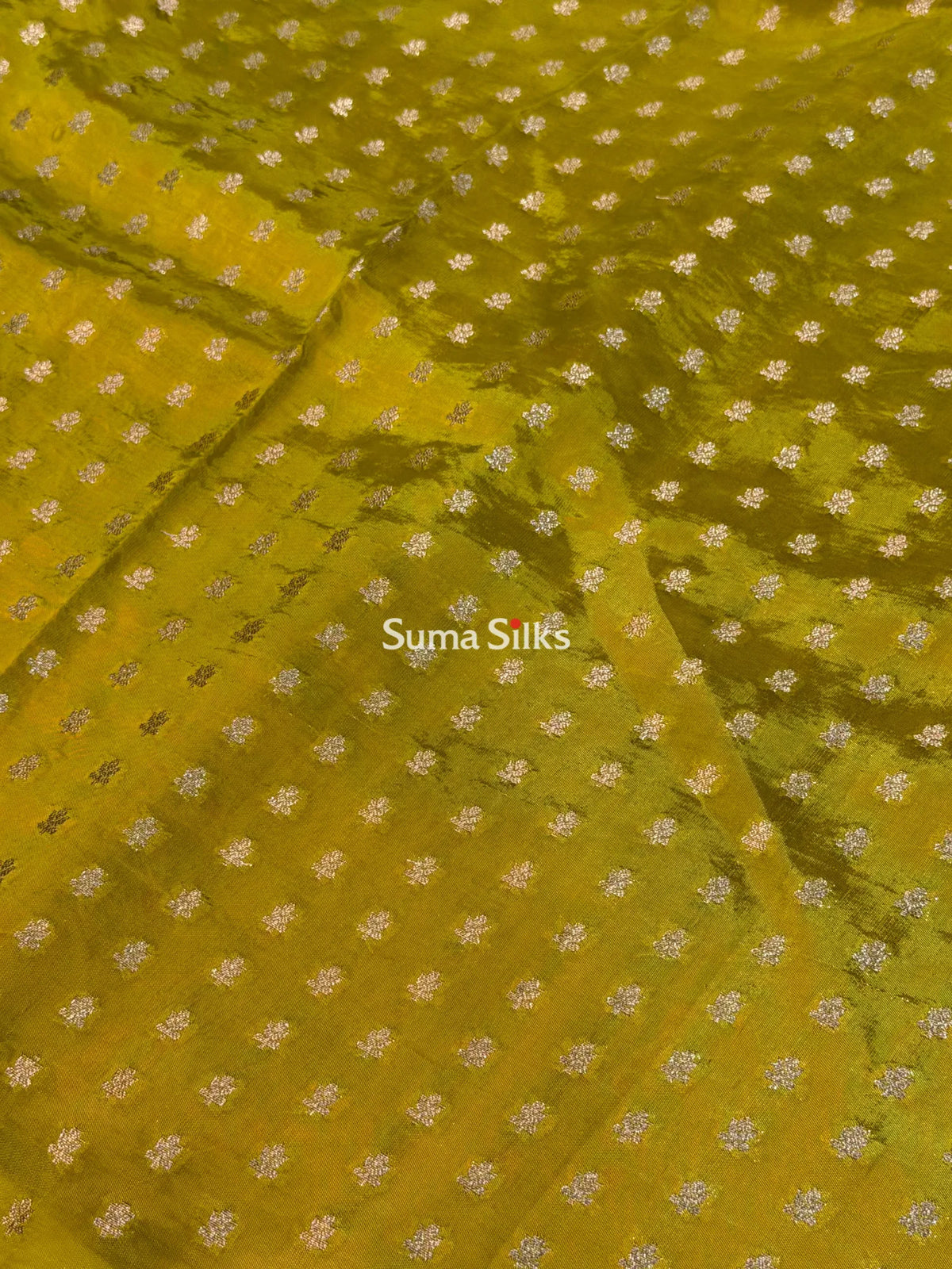 Chinniya Silk Saree Yellowish Green Color