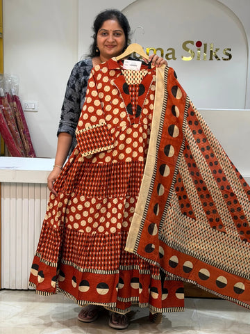 Cotton Tiered Anarkali