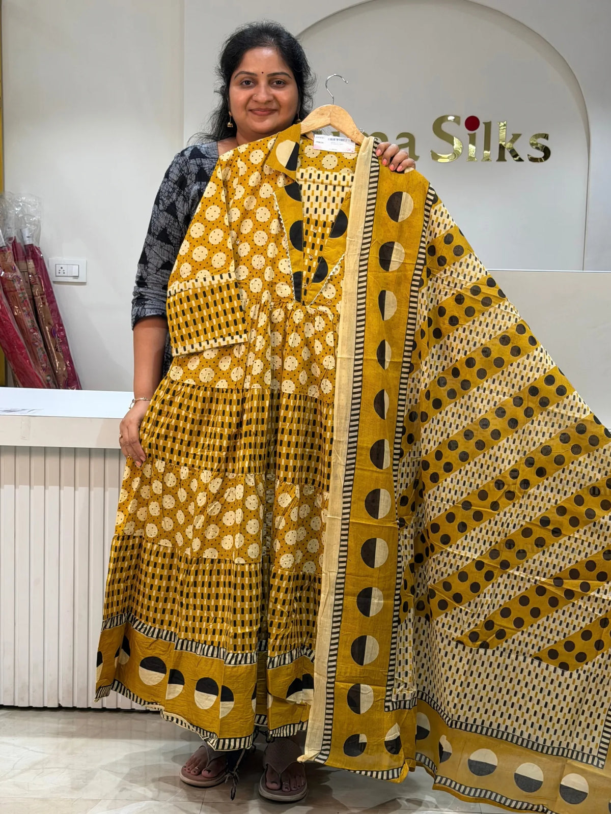 Cotton Tiered Anarkali