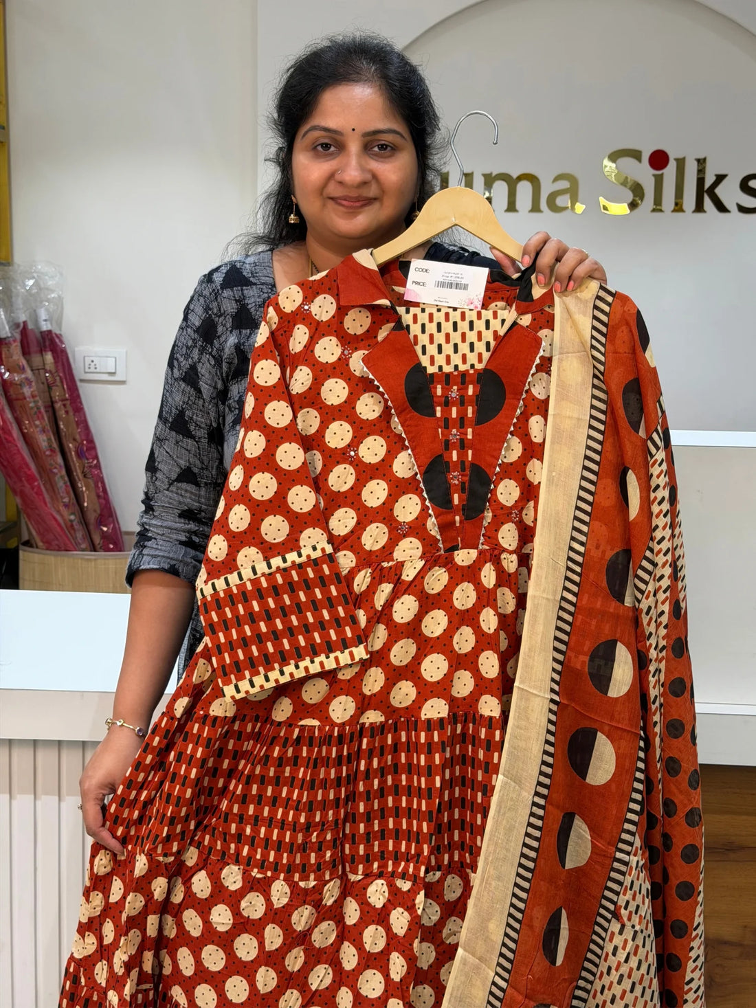 Cotton Tiered Anarkali