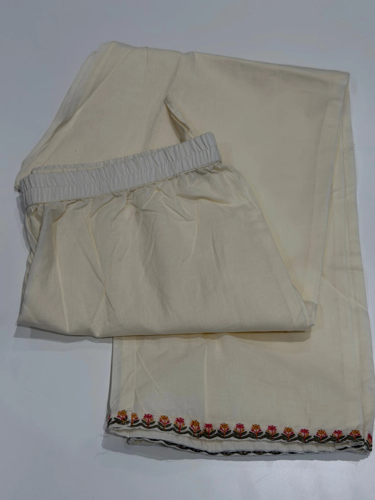 Pure Mul Cotton with Embroidery Work Fancy Suit