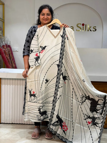 Fancy Suit Set with Digital Prints Allover