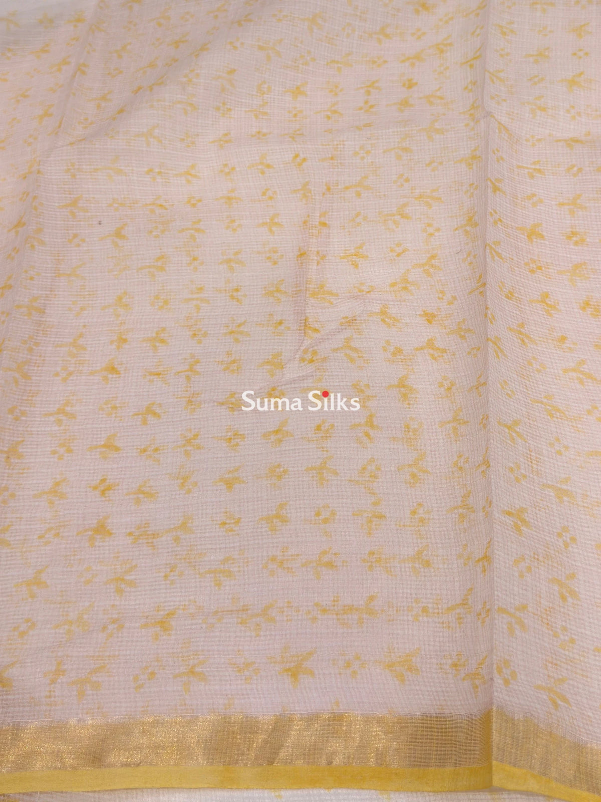 Jaipur Kota Block Printed Floral Yellow