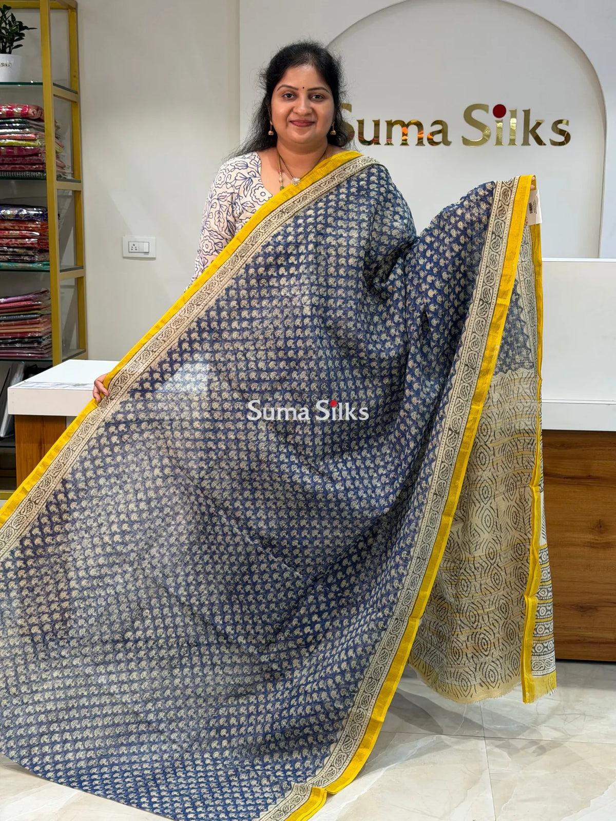 Jaipur Kota Block Printed Indigo