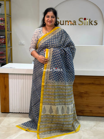 Jaipur Kota Block Printed Indigo