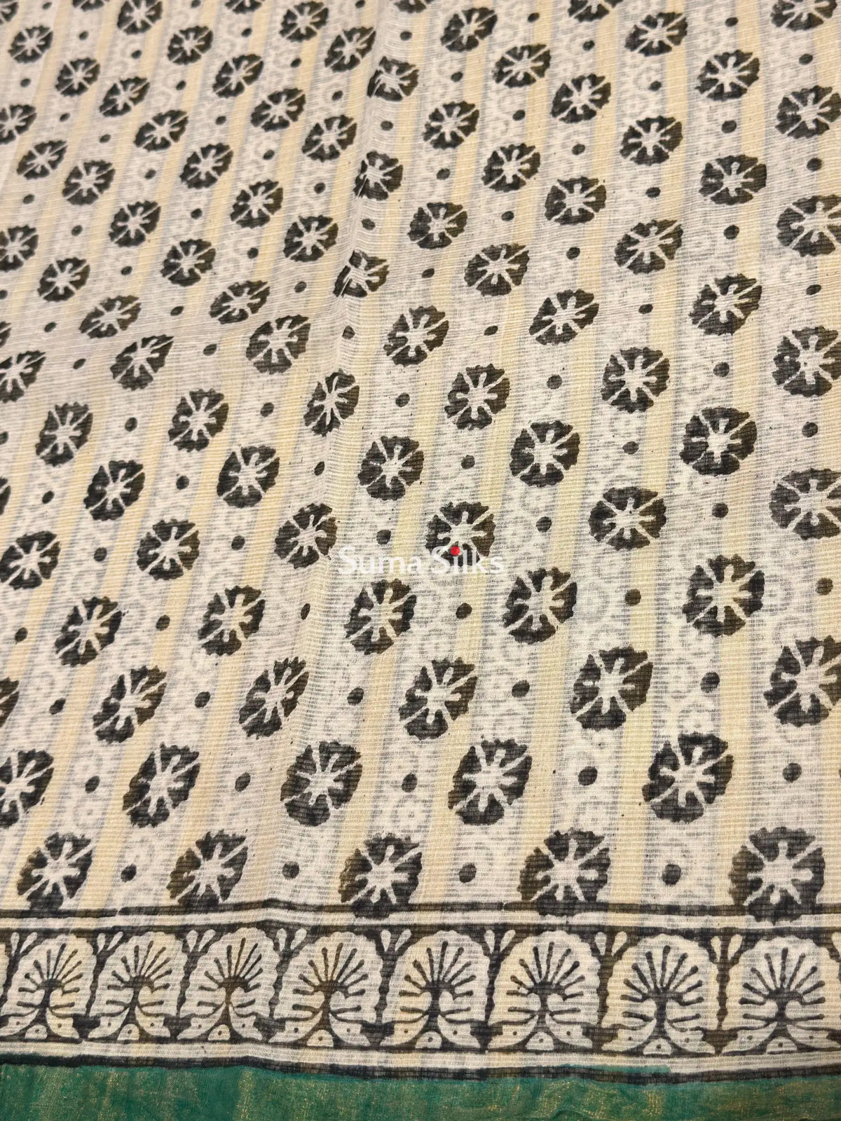 Jaipur Kota Block Printed Mango Black