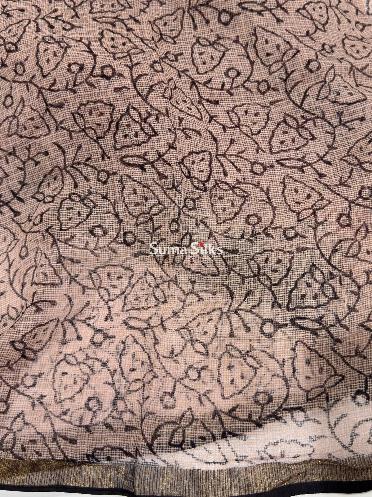Jaipur Kota Block Printed Temple Border Red