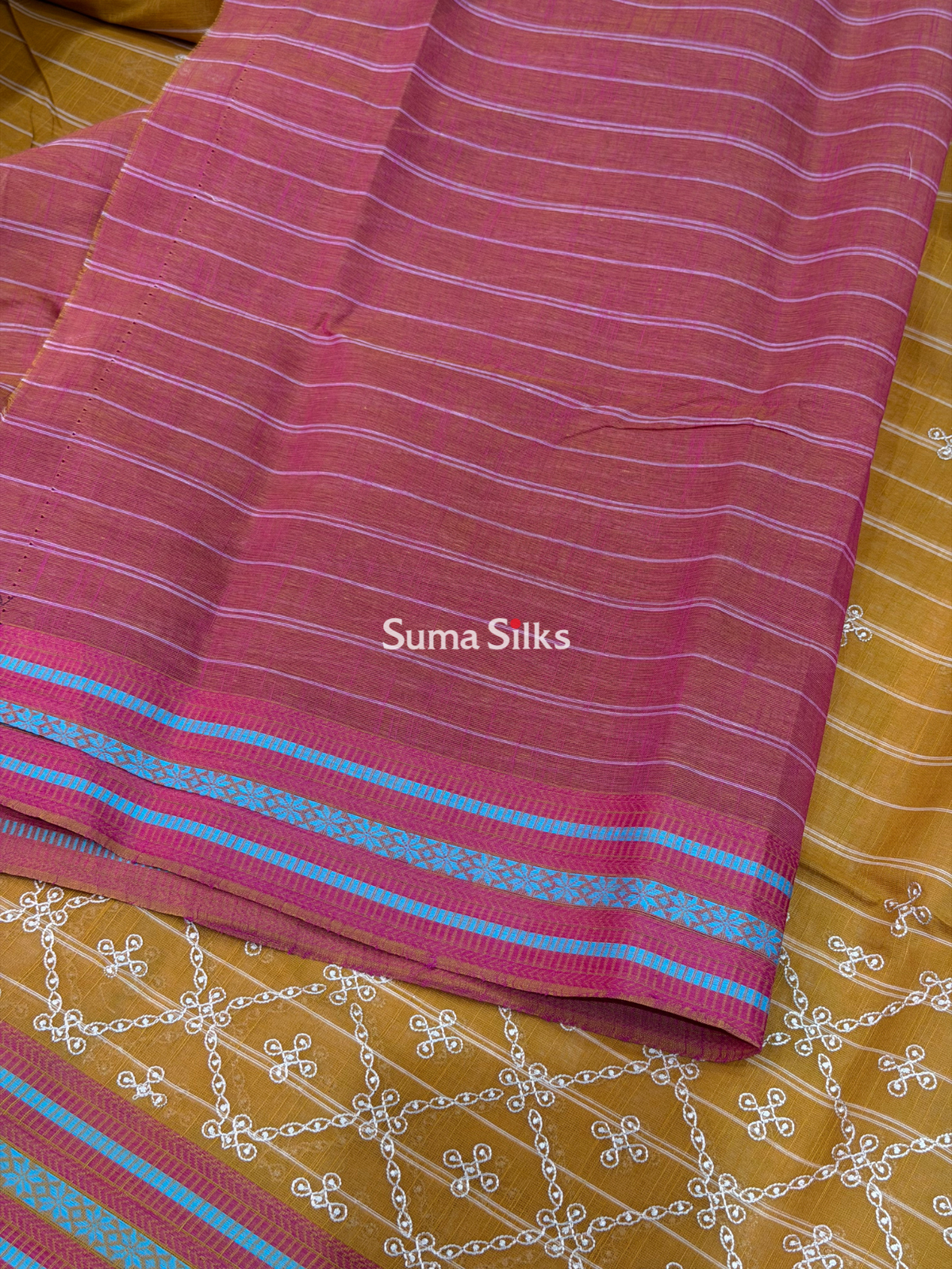 Kanchi Cotton Work Musturd