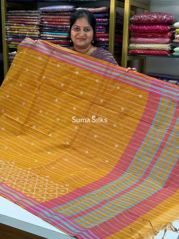 Kanchi Cotton Work Musturd