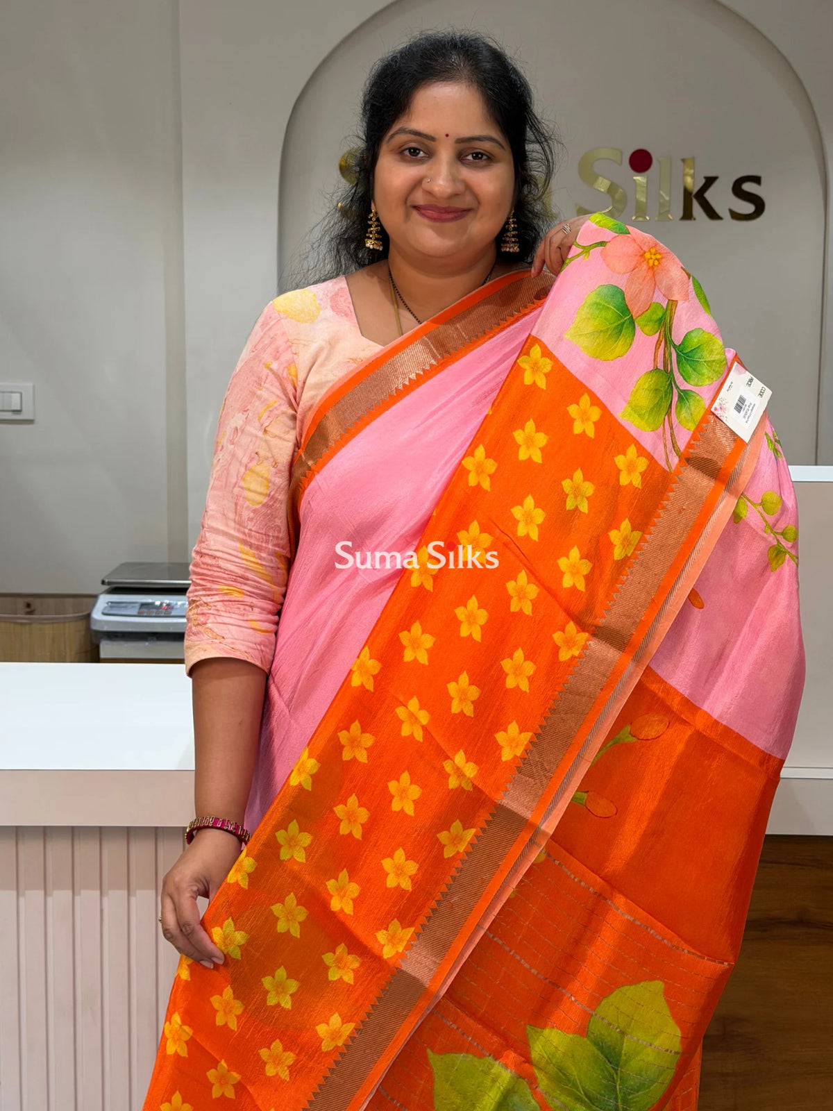 Mangalagiri Digital Print Floral Design
