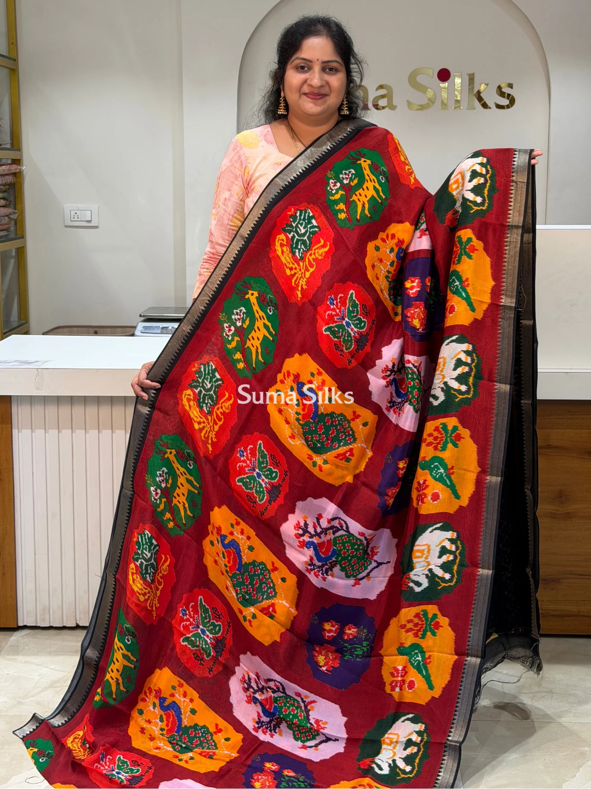 Mangalagiri Digital Print Patola Design