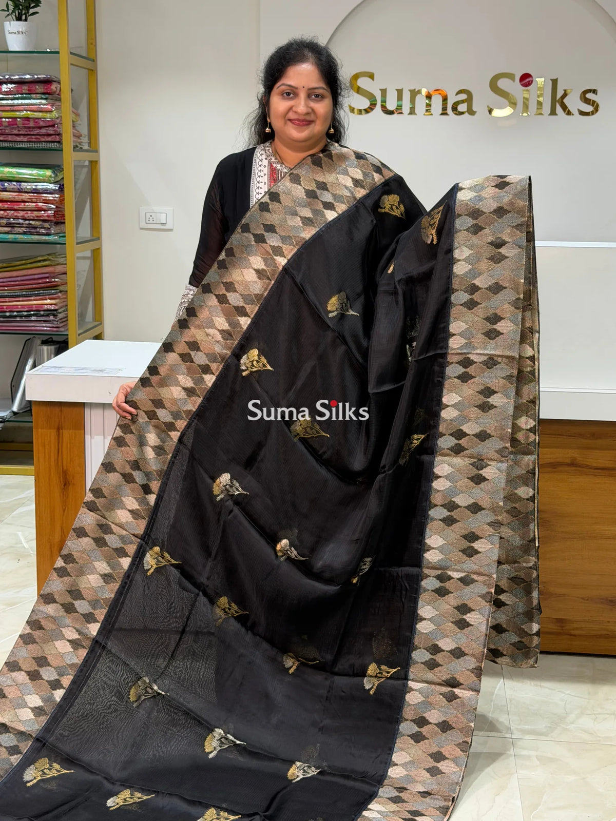 Manipuri Kota Attach Border Black