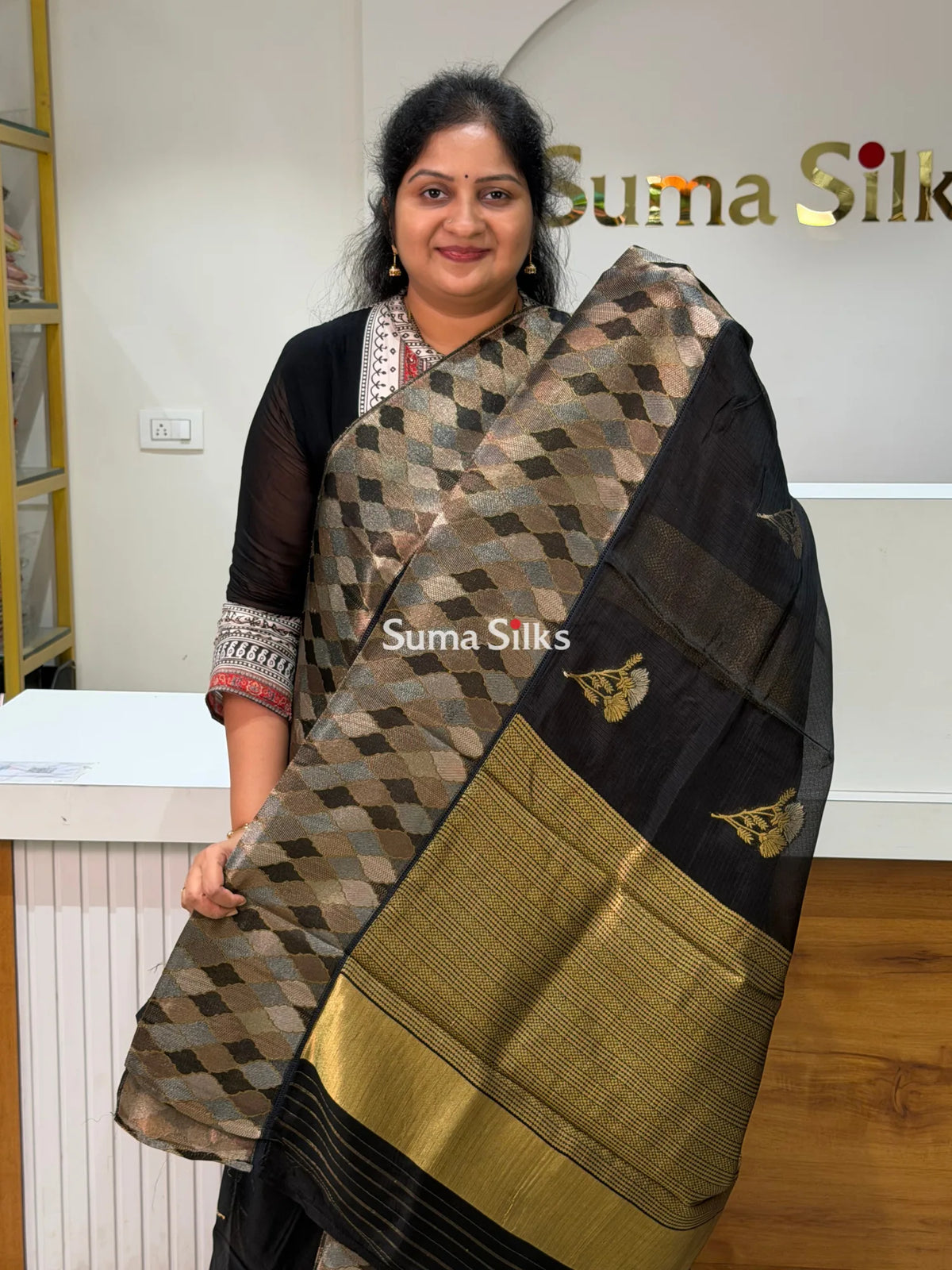 Manipuri Kota Attach Border Black
