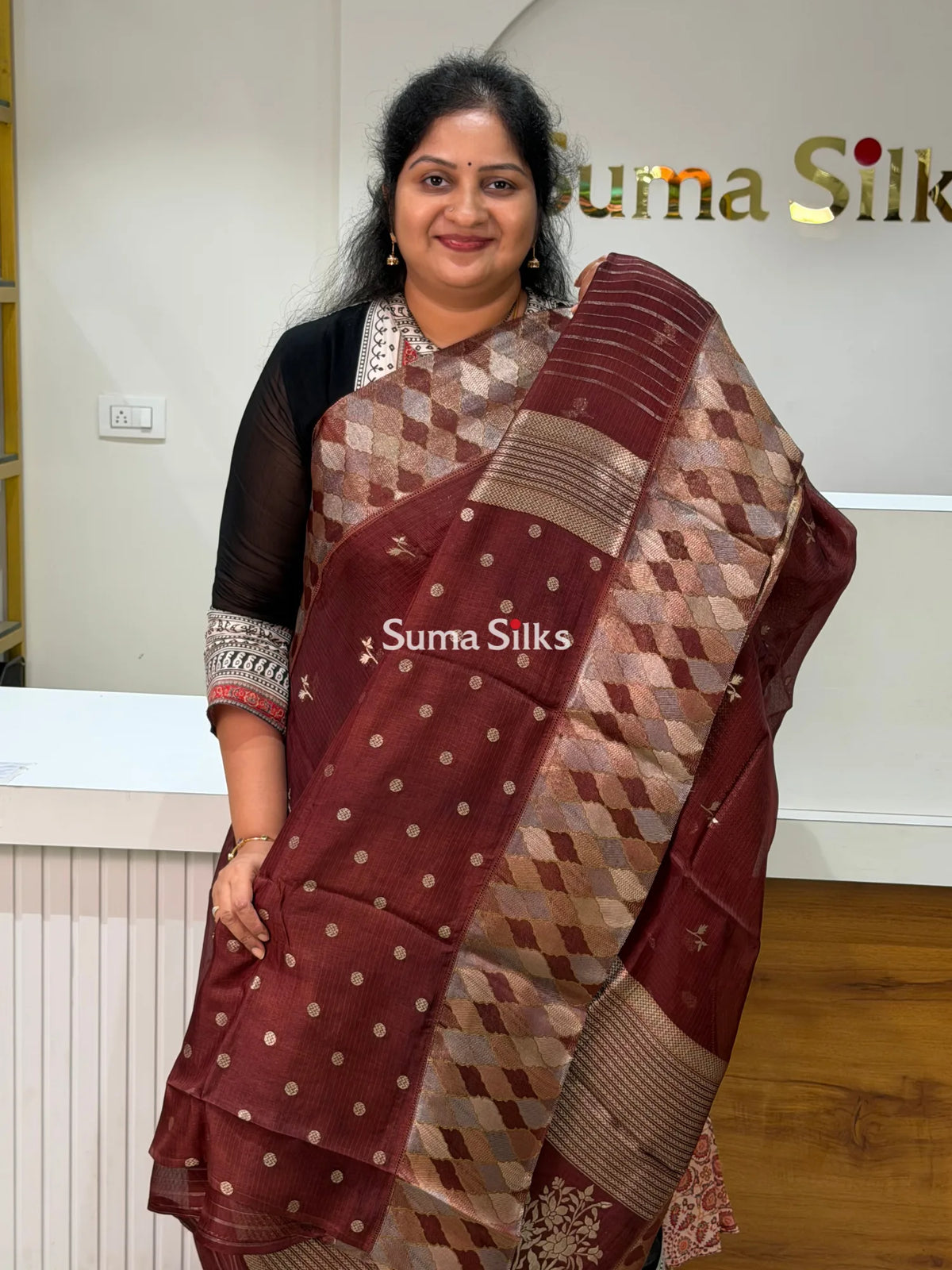 Manipuri Kota Attach Border Brown