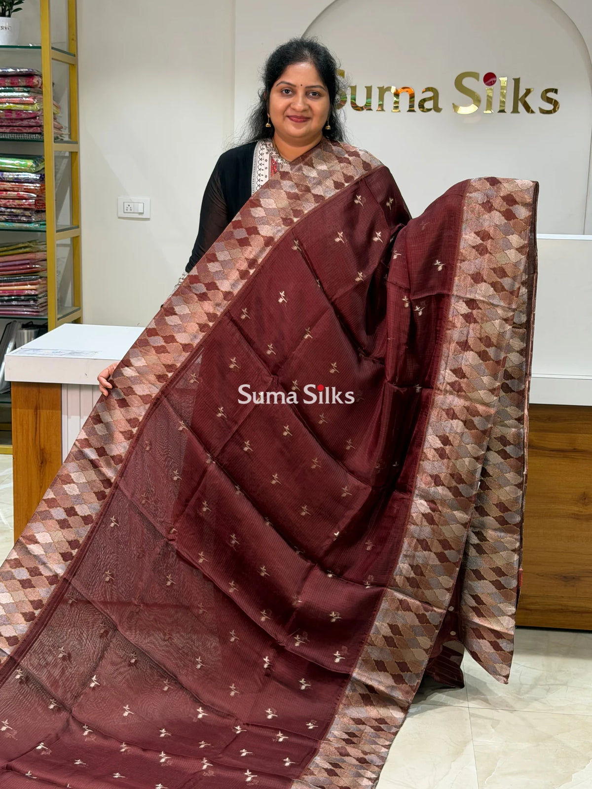 Manipuri Kota Attach Border Brown