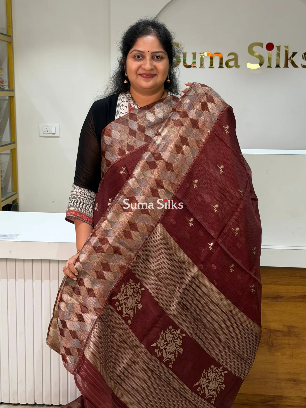 Manipuri Kota Attach Border Brown