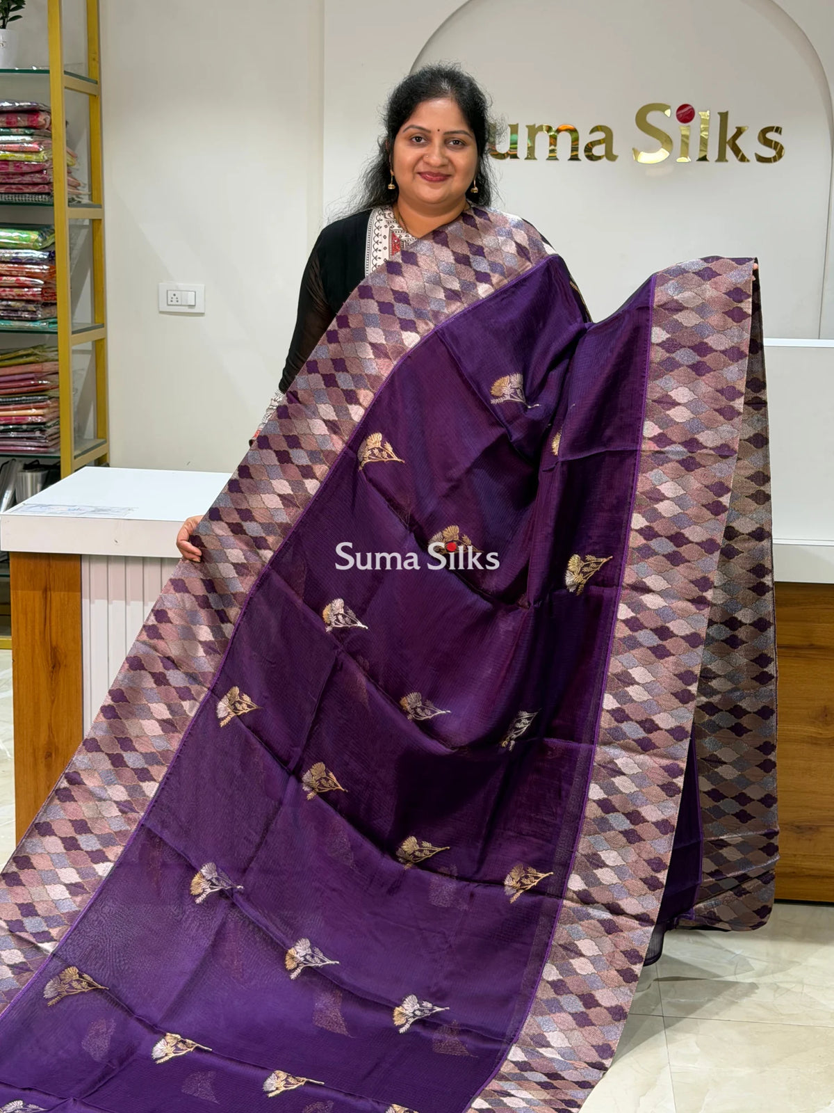 Manipuri Kota Attach Border Purple