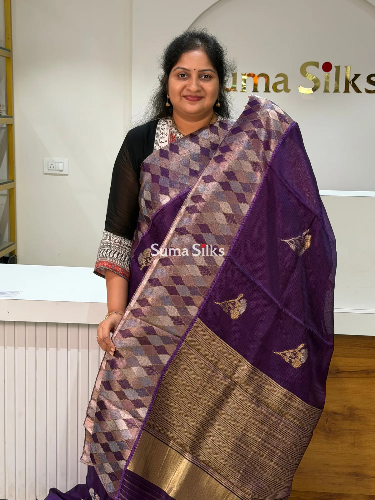 Manipuri Kota Attach Border Purple