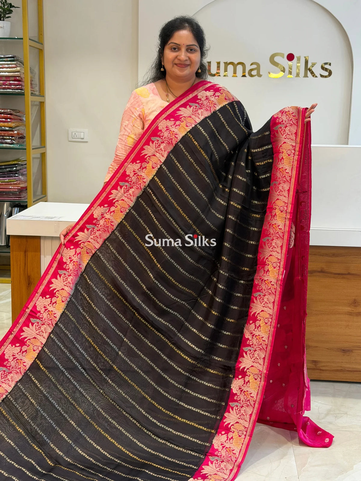 Manipuri Kota Black Color