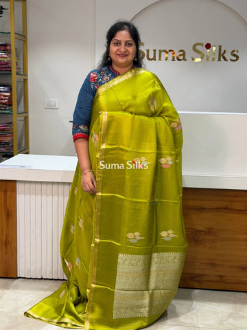 Manipuri Kota Poppins Parrot Green