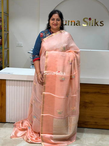 Manipuri Kota Poppins Peach