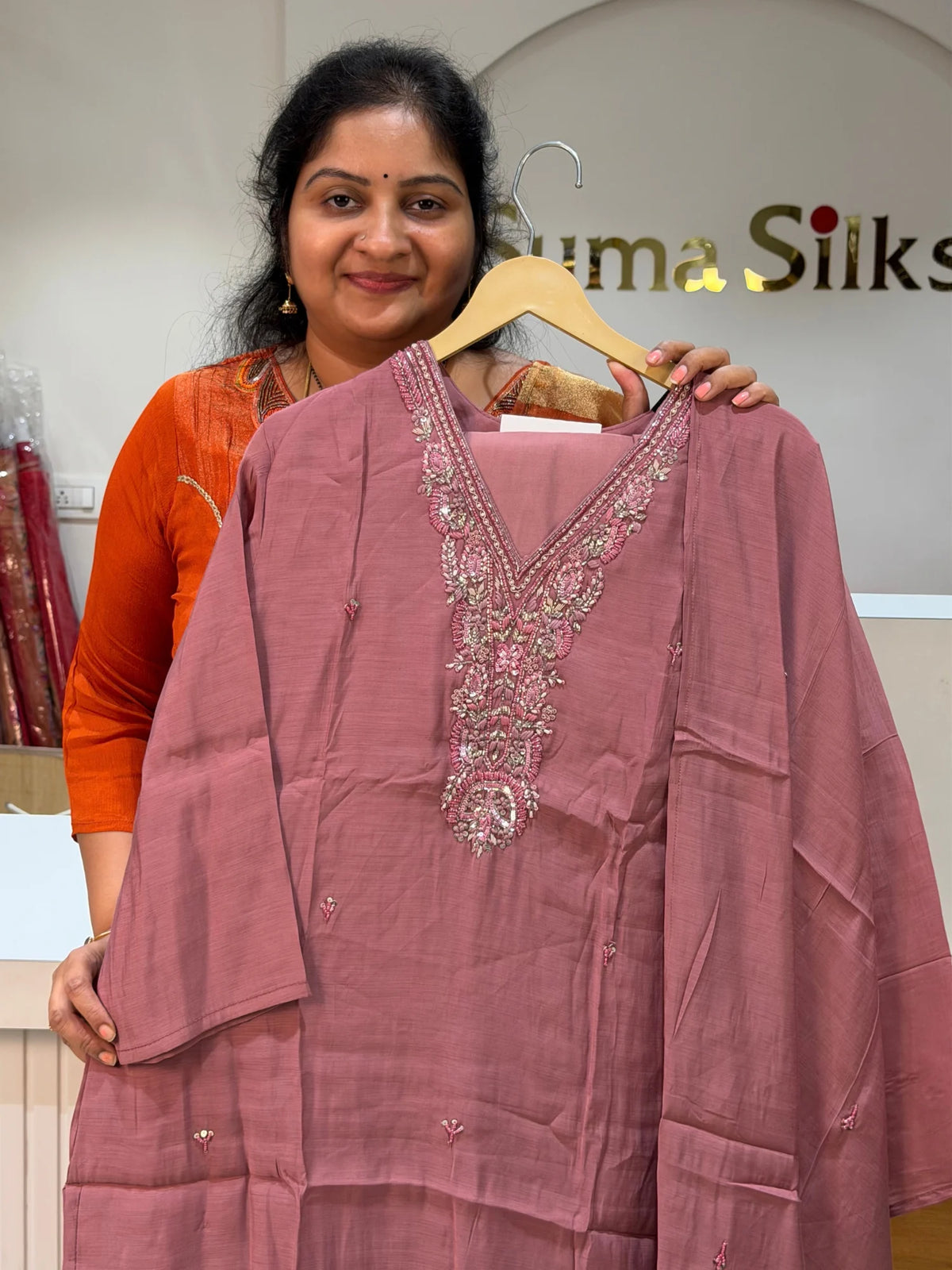 Mul Chanderi Suit Set
