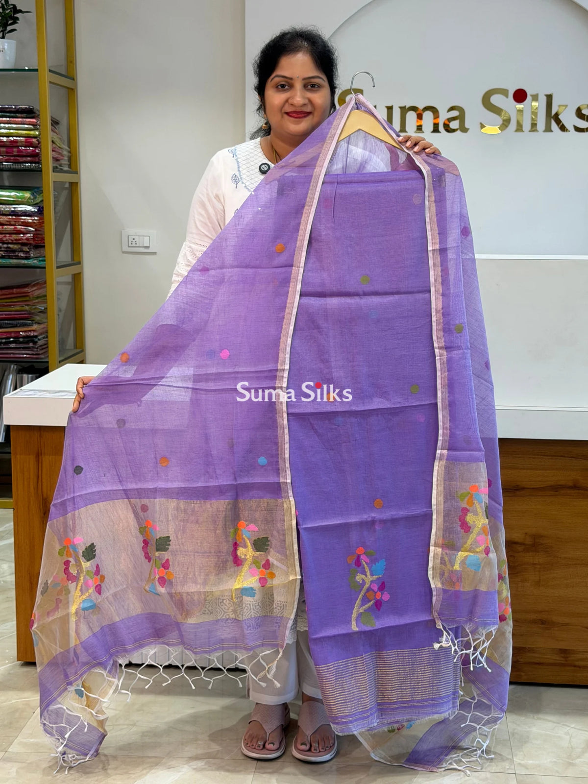 Muslin Jamdani Lavender