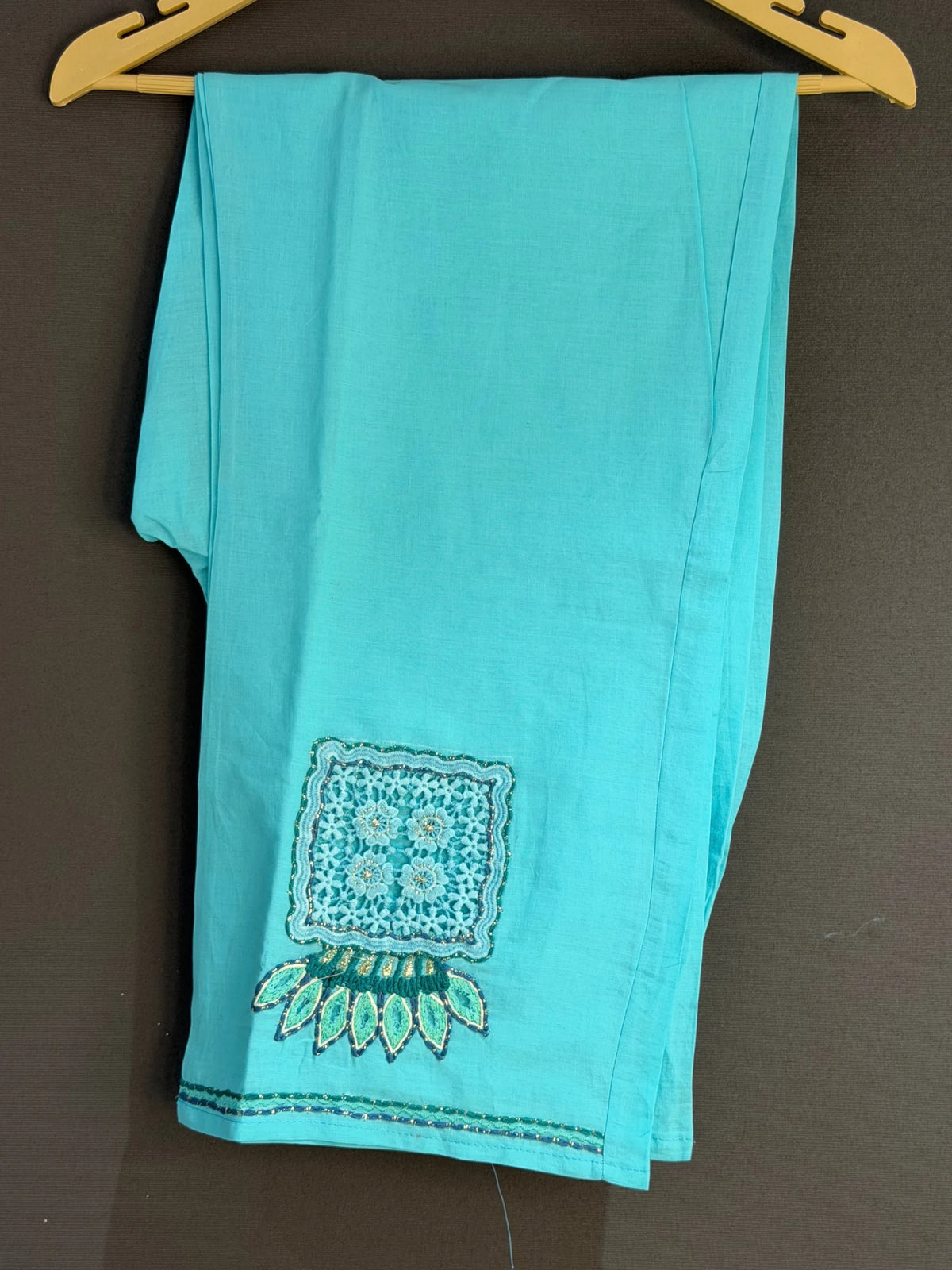 Pure Cotton Digital Print with Cut Work and Embroidery Short Top with Palazzo