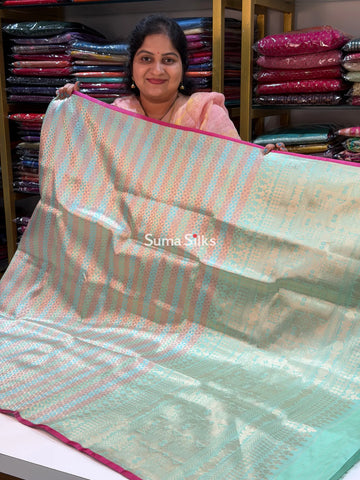 Pure Katan Silk Green Color