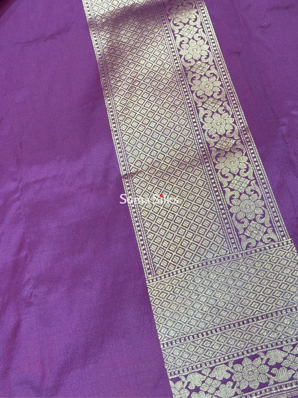 Pure Katan Silk Purple Color