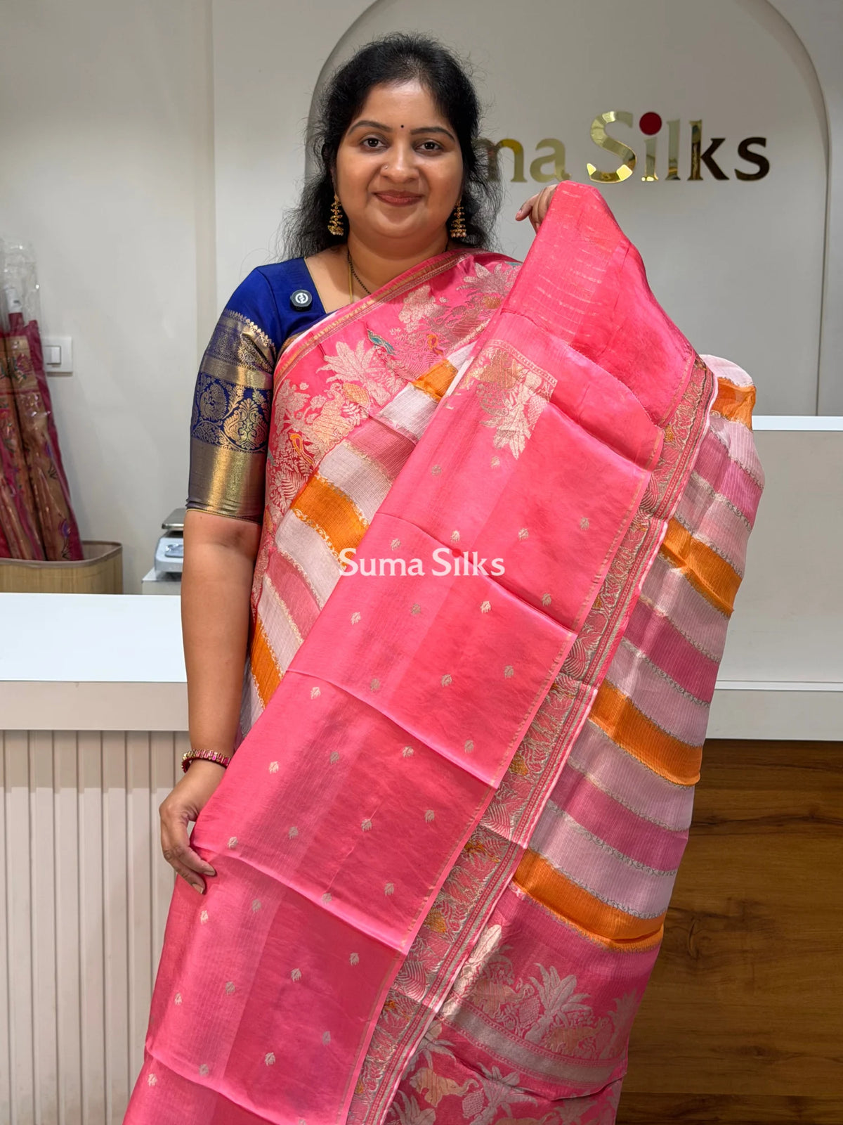 Pure Manipuri Kota Rangkat Saree with Shikargah Border