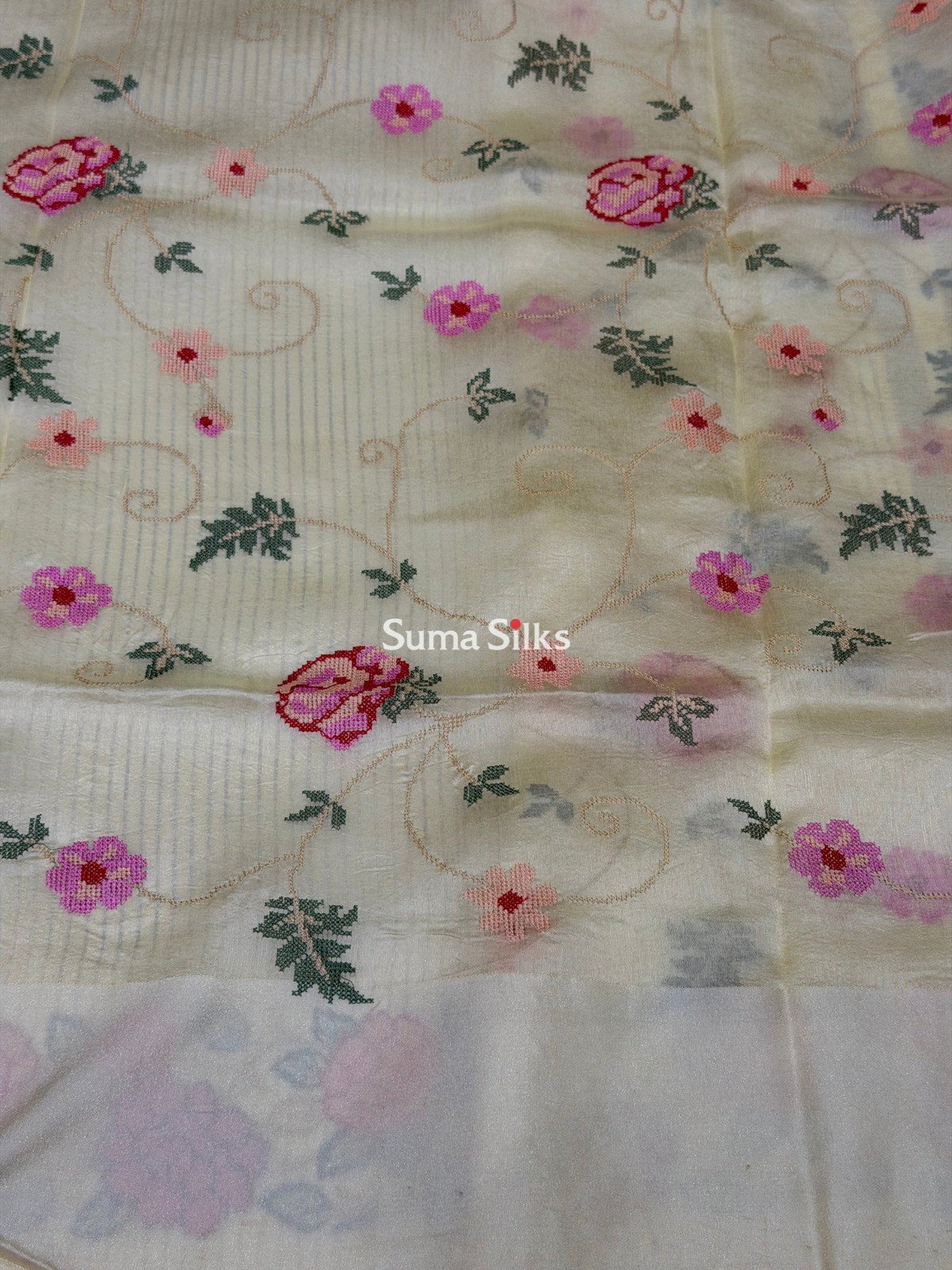 Pure Moonga Silk Petit Point Light Lemon Yellow