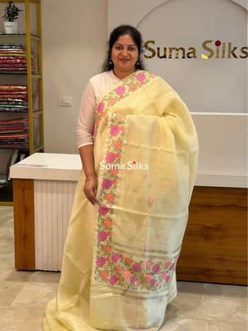 Pure Moonga Silk Petit Point Light Lemon Yellow
