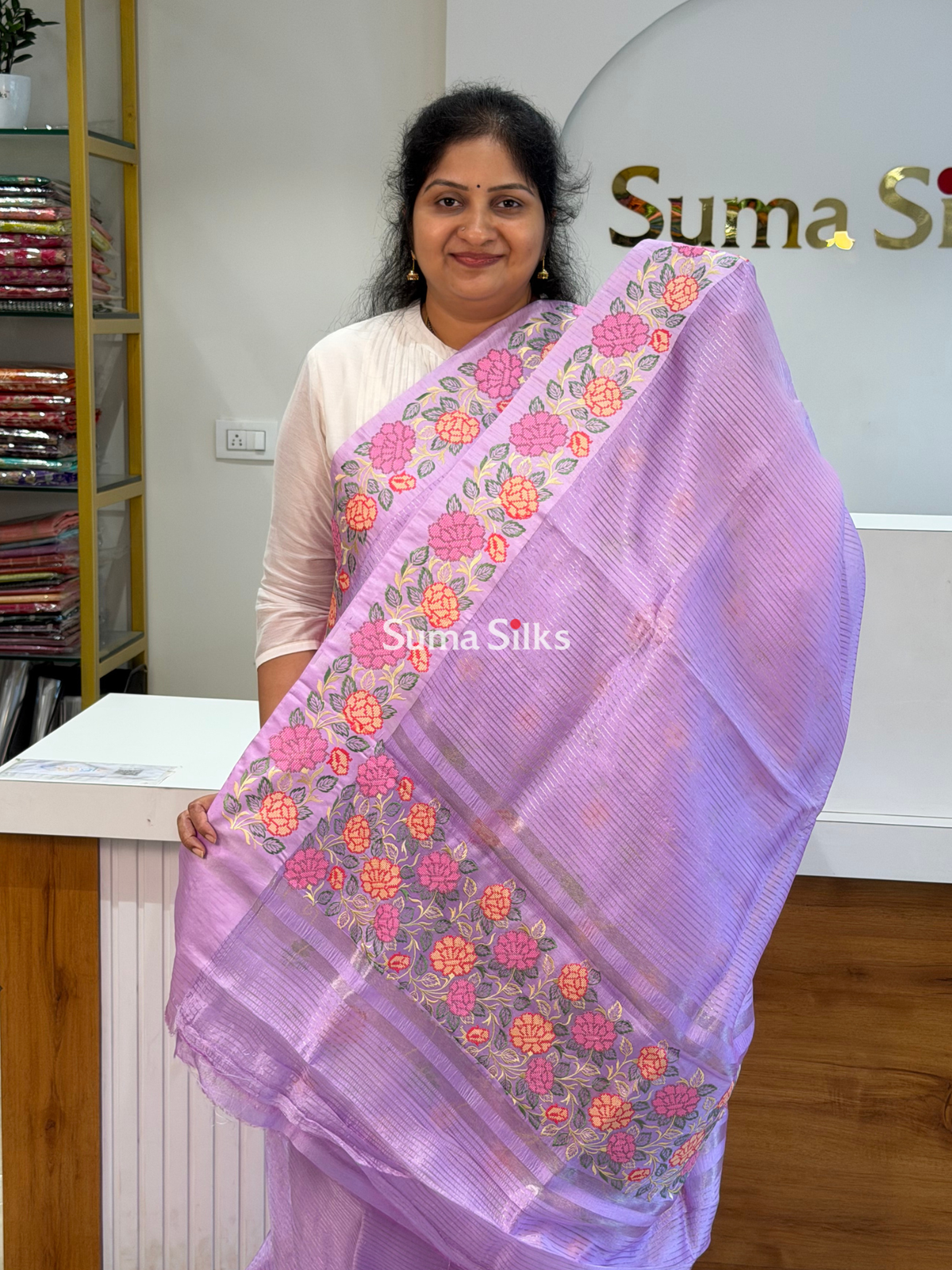 Pure Moonga Silk Petit Point Lavender