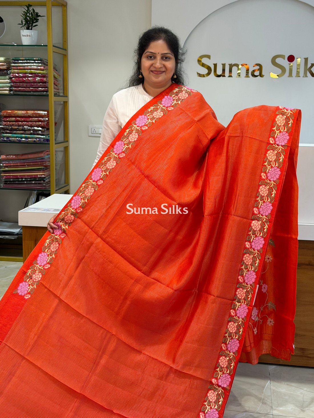 Pure Moonga Silk Petit Point Orange SSS1394-5