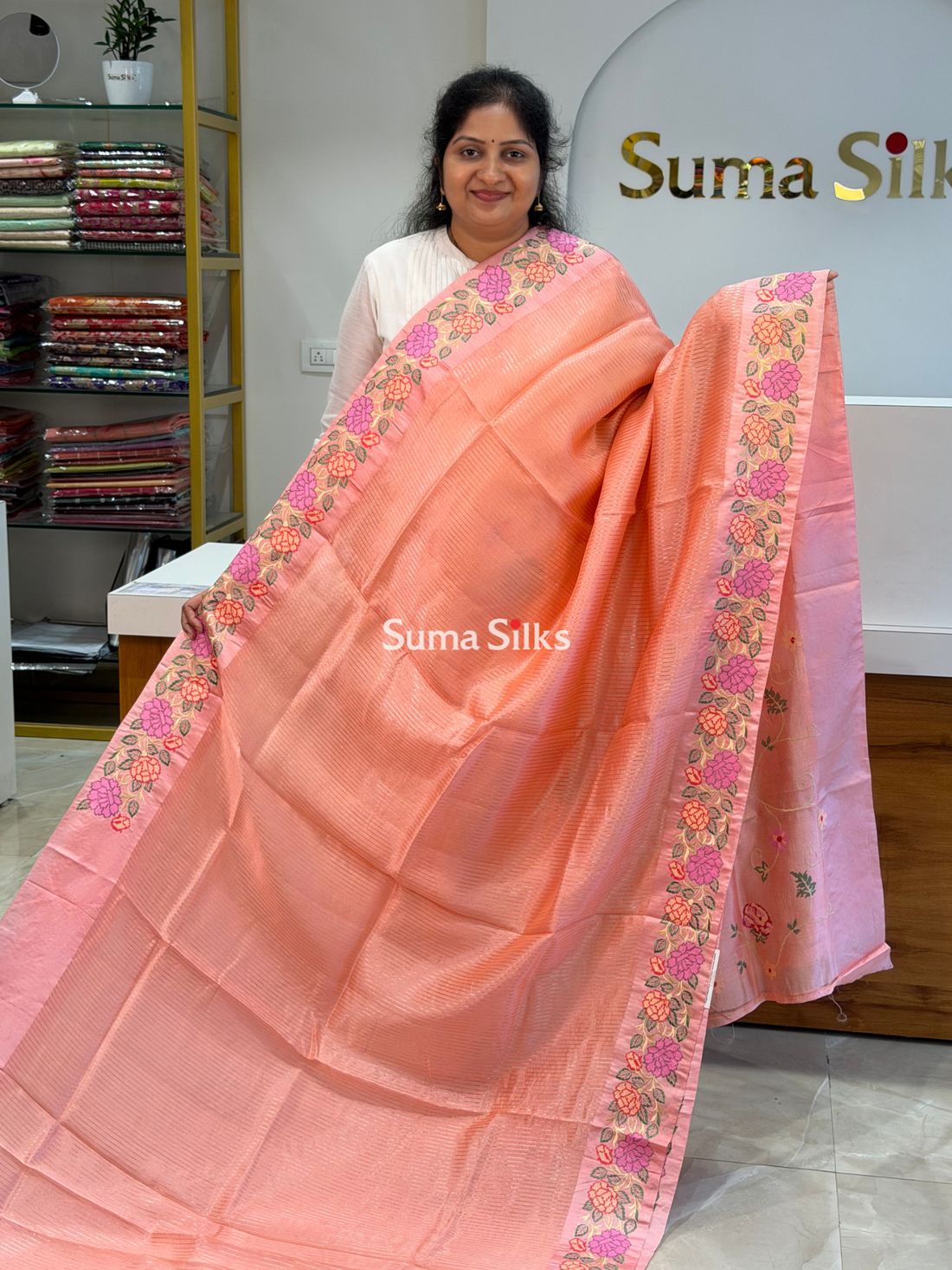 Pure Moonga Silk Petit Point Peach SSS1394-3