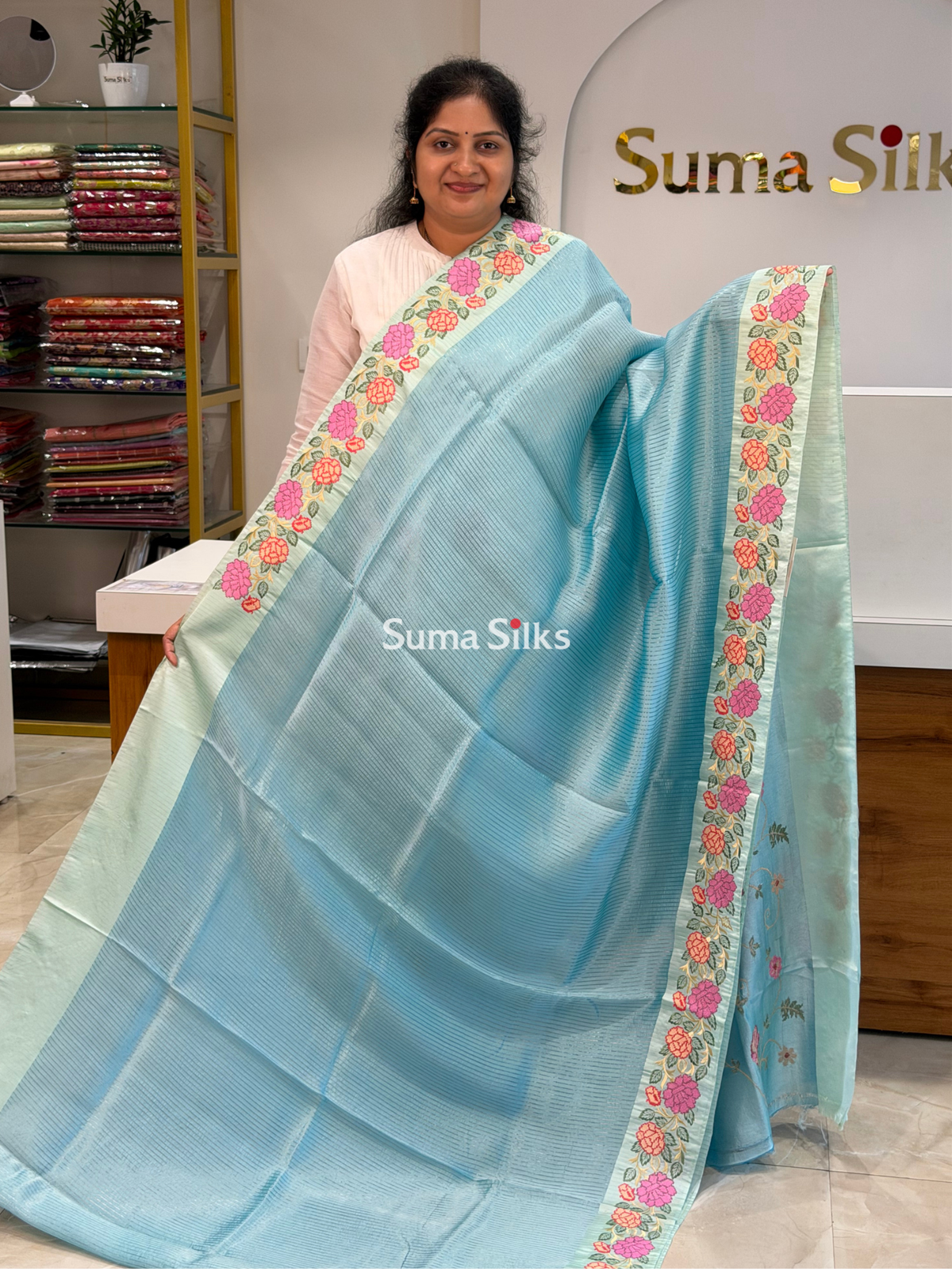 Pure Moonga Silk Petit Point Sea Blue