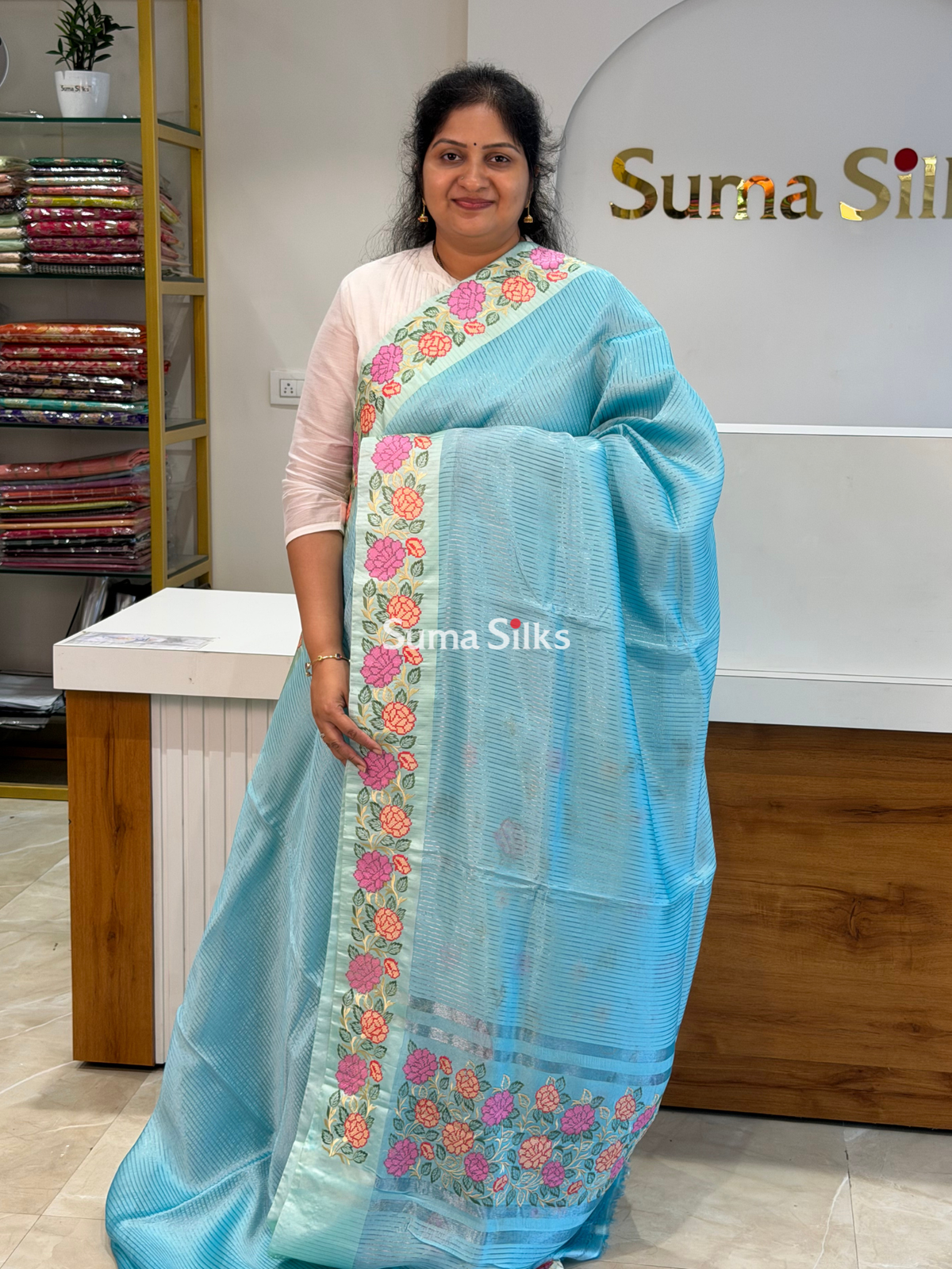Pure Moonga Silk Petit Point Sea Blue
