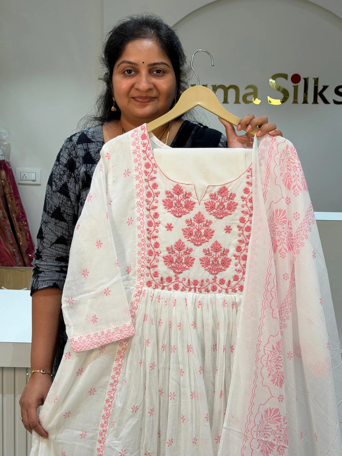 Pure Mul Cotton Anarkali
