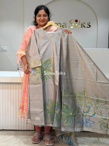 Semi Tussar with Jamdani Weavings