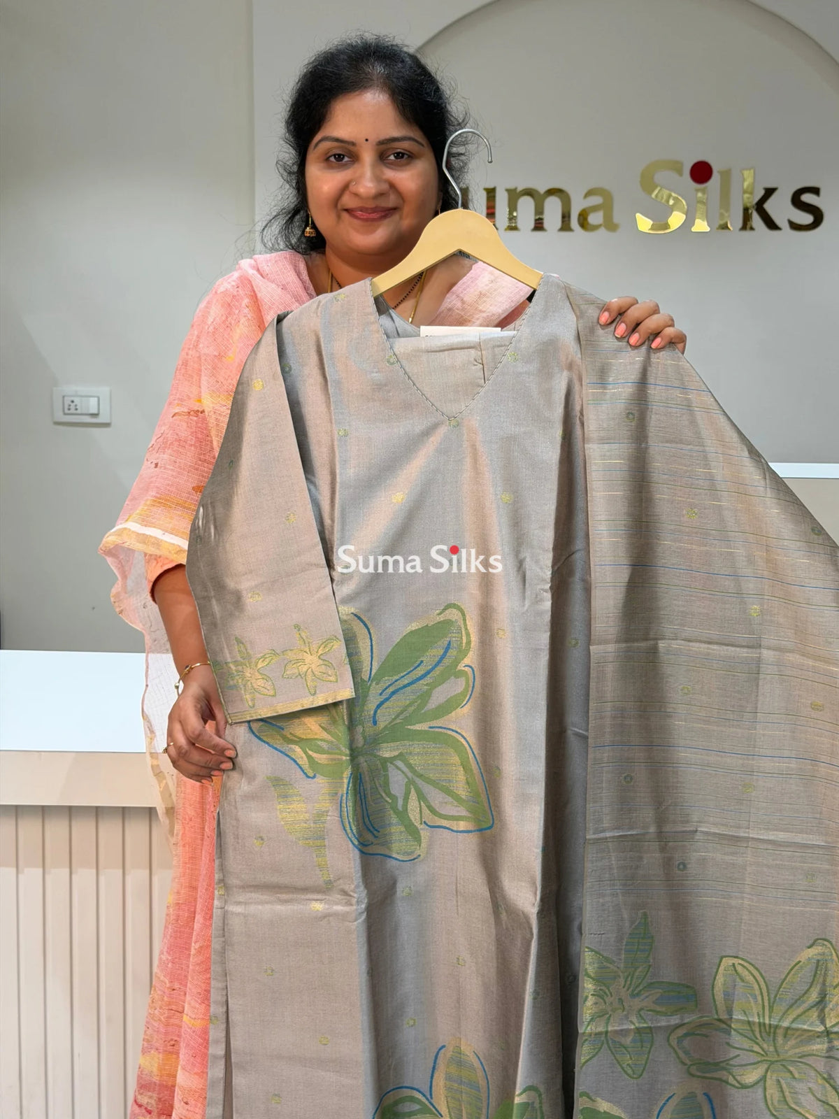 Semi Tussar with Jamdani Weavings