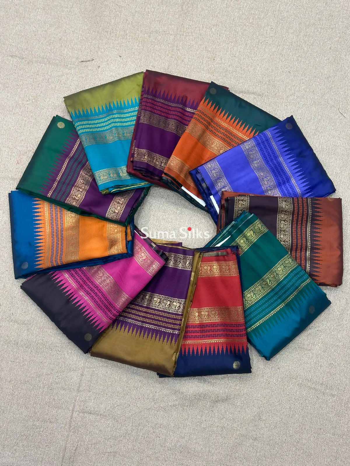 Semi Gadwal Saree - Mint Color