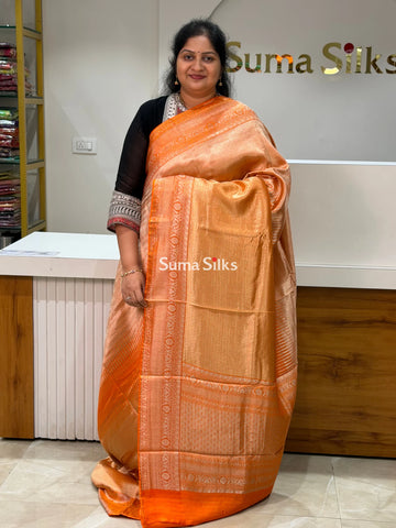 Tissue Temple Design Weaving Orange