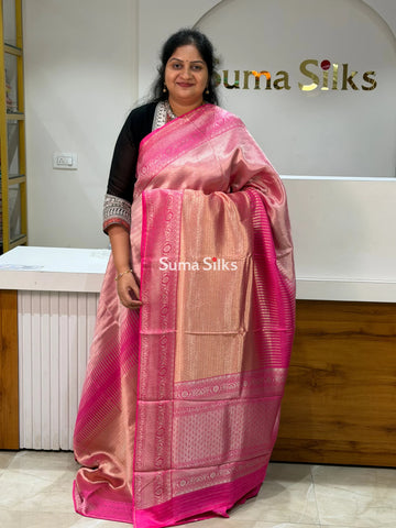 Tissue Temple Design Weaving Pink