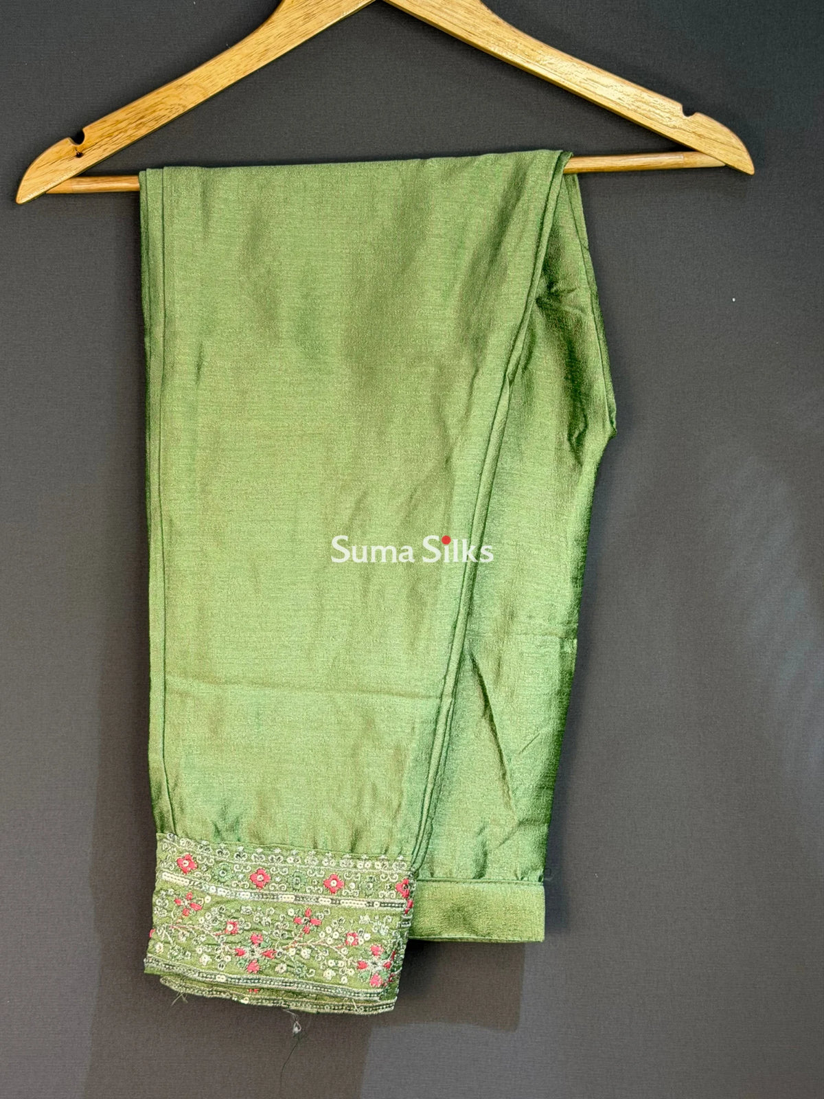 Vichitra Silk Suit Set with Zardozi work